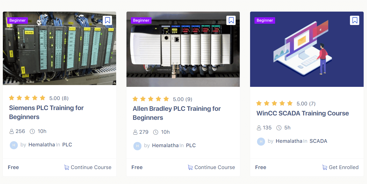 Free PLC and SCADA Courses
